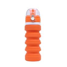 New Silicone Folding Water Bottle Portable Creative Water Cup Outdoor Sports Bike Plastic Water Bottle 250ml